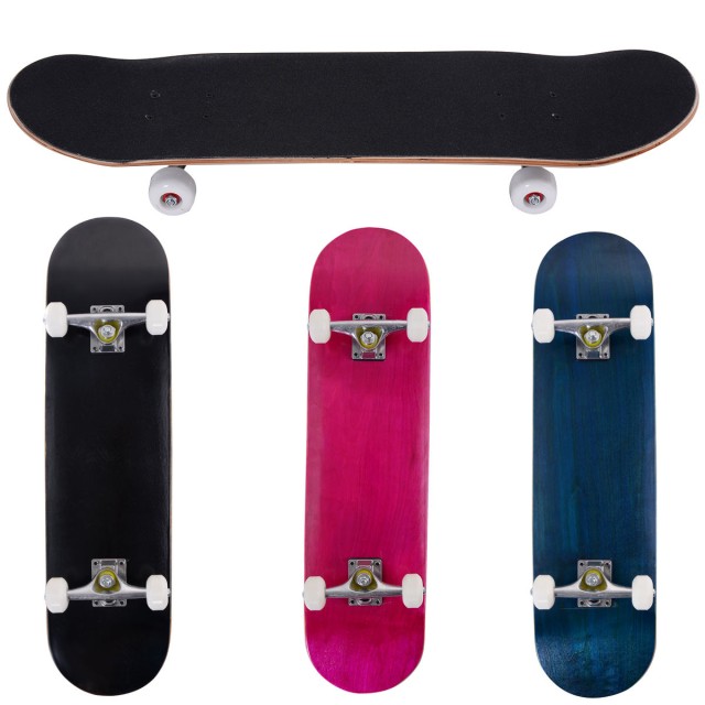 Costway Μαύρο Ξύλινο Μίνικρουζερ Longboard 20x79cm SP37670DK Costway Μαύρο Ξύλινο Μίνικρουζερ Longboard 20x79cm SP37670DK