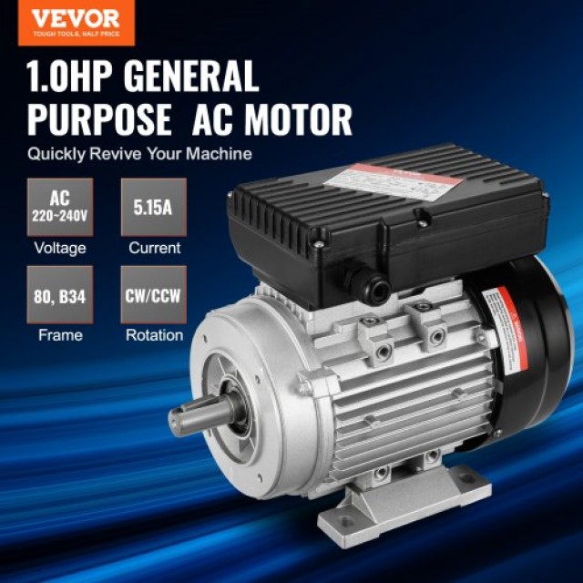 Ηλεκτροκινητήρας VEVOR 0.75KW 2850RPM 220~240V  TYJLIECDJ3452ORHPV7
