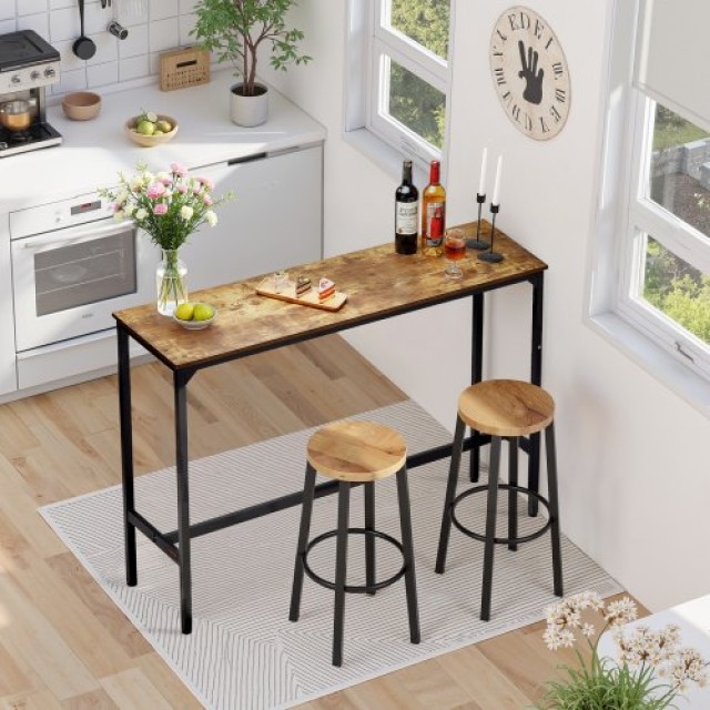 VEVOR Μπαρ Τραπεζάκι Ύψους Κοκτέιλ Κουζίνας 55x15x39 εκ JXBTZJXBTZW...