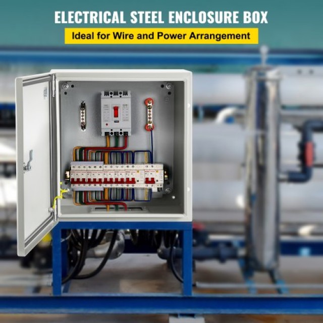 Κουτί Ηλεκτρικών Συνδέσεων VEVOR NEMA 4X 8x8x6 Ατσάλινο, IP66 Αδιάβ... Κουτί Ηλεκτρικών Συνδέσεων VEVOR NEMA 4X 8x8x6 Ατσάλινο, IP66 Αδιάβ...