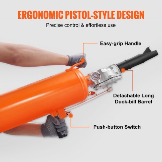 VEVOR Φουσκωτής Ελαστικών 2.1 Gal/8 L, 120 PSI, Φορητός για Τρακτέρ, Φορτηγά, ATV, Αυτοκίνητα  LTBCQS8145PSIQFEKV0