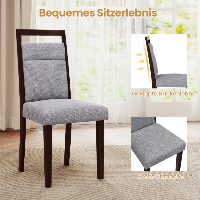 Costway Σετ 2 Καπιτονέ Καρέκλες Τραπεζαρίας με Μαξιλαρωμένο Κάθισμα... Costway Σετ 2 Καπιτονέ Καρέκλες Τραπεζαρίας με Μαξιλαρωμένο Κάθισμα...