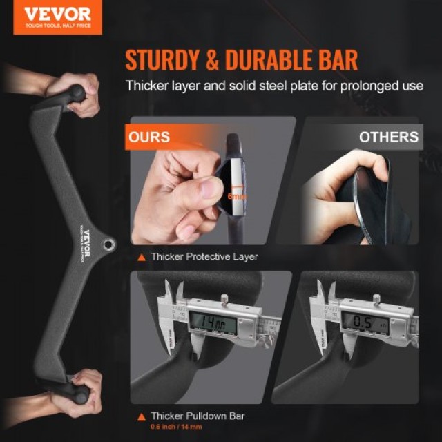 VEVOR  Λαβή V-bar για Τρικέφαλους και Λάτ Πουλντάουν για Οικιακό Γυμναστήριο JSPJVXXLGJJKSV158V0
