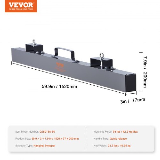 Μαγνητική Σκούπα VEVOR 93lbs για Ανυψωτικά Περονοφόρα  XGSCXQSQX6093J83BV0