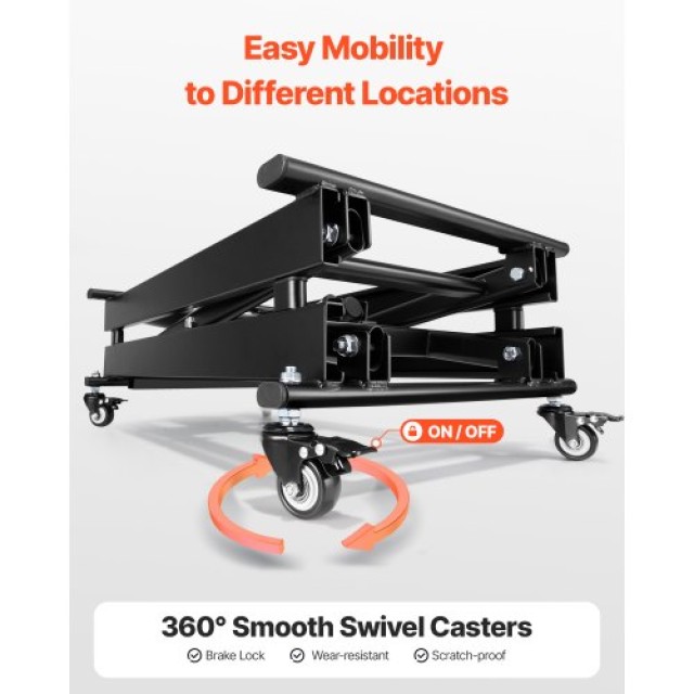 VEVOR Ηλεκτρικό Τραπέζι Ανύψωσης 71 εκ με 4 Τροχούς DDJSSJPT350LBSA...