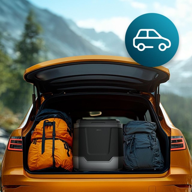 CECOTEC  Φορητό Ψυγείο Bolero TravelCooling 33L, 12V-220V, για Αυτοκίνητα & Τροχόσπιτα, Ψύξη & Θέρμανση, 8-65ºC, Μόνωση PU, Ενεργειακή Κλάση D  CEC-01920