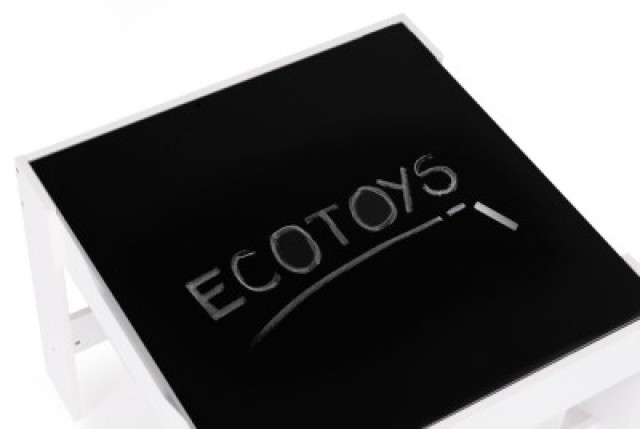ECOTOYS Σετ παιδικών επίπλων τραπεζάκι + 2 καρέκλες πίνακας κιμωλία...