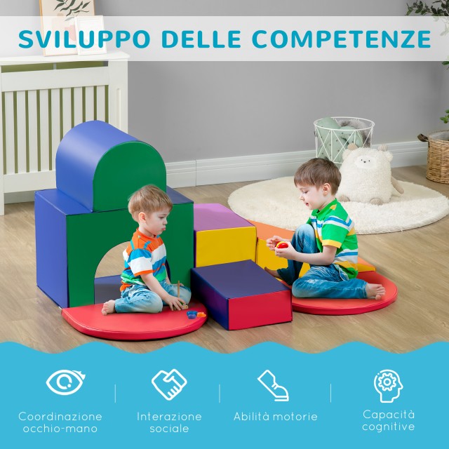 HOMCOM Σετ Παιχνιδιού 170x130x40 εκ. για Παιδιά 12-36 Μηνών 3D0-012...