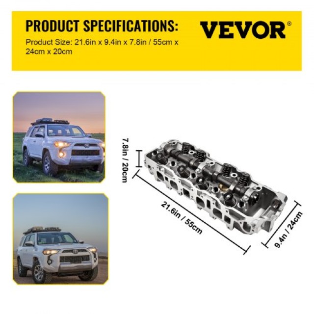 Κυλινδροκεφαλή VEVOR για Toyota 4 Runner/Pickup 2.4L (85-95)  FT22RGGZC00000001V0