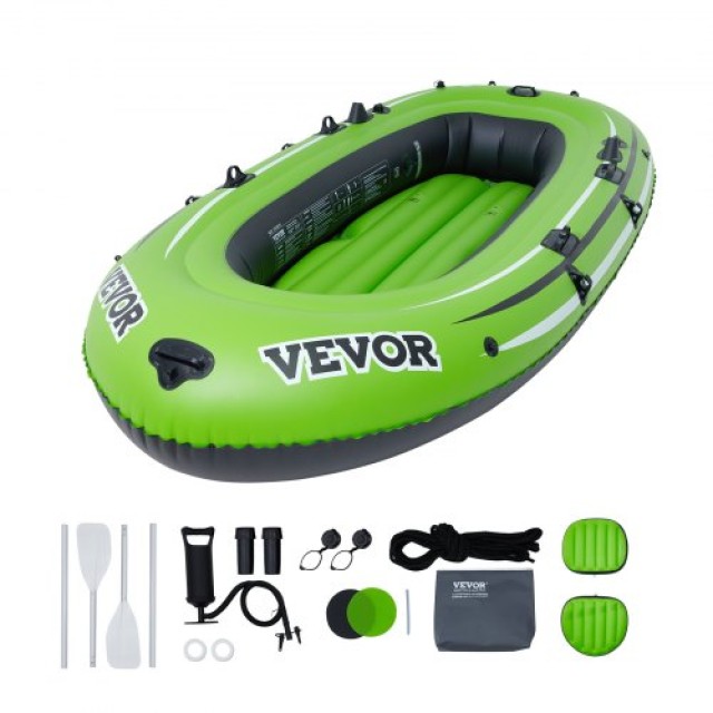 VEVOR  Φουσκωτή Βάρκα 4 Ατόμων, PVC, 45.6 Κουπιά, Αντλία, Θέσεις, 1100 lb, Ψάρεμα  YCK4RK00000087X5RV0