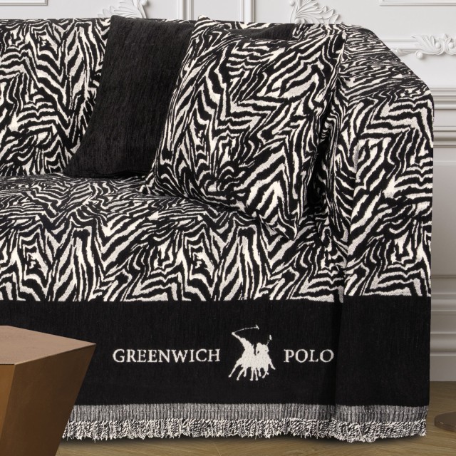 GREENWICH POLO CLUB Ριχτάρι Essential 3935 Μαύρο, Taupe 180x300 206...