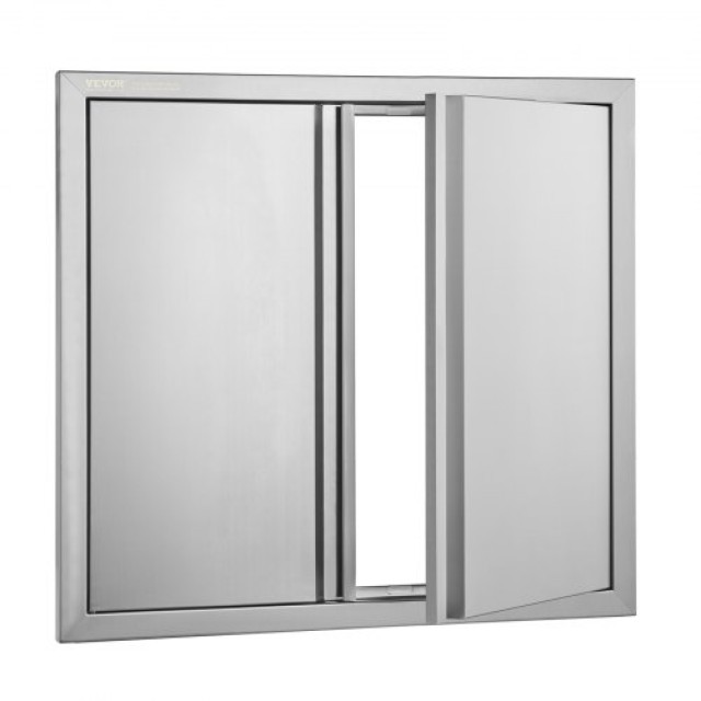 Πόρτα BBQ VEVOR 660x610mm Ανοξείδωτη Διπλή Εξωτερική Πόρτα Κουζίνας...