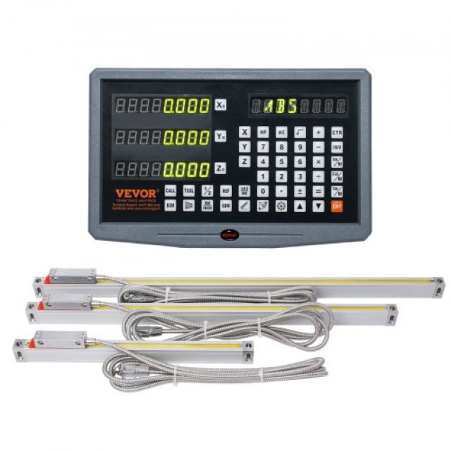 VEVOR  Ψηφιακή Οθόνη 3 Αξόνων με Γραμμική Κλίμακα 10 20 24 και Αξεσ...