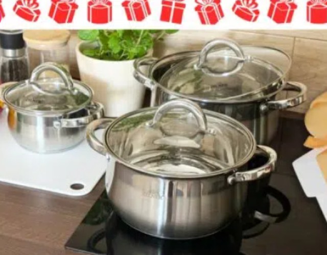 Σετ Μαγειρικά Σκεύη - Κατσαρόλες 12 τεμάχια Inox ZL-8331 ZILNER