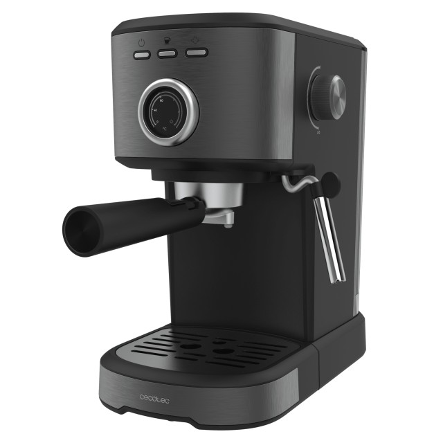 CECOTEC  Καφετιέρα Espresso Power 20 Pecan Steel, Ψηφιακή με 20 Bar και Ρυθμιζόμενο Ατμοποιητή  CEC-00275