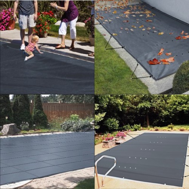 VEVOR Κάλυμμα Ασφαλείας Πισίνας 13x23 ft, Χειμερινό Κάλυμμα Πισίνας  YYCM4X7MWYMS00001V0