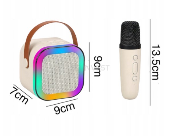 Ασύρματο Ηχείο Karaoke με Μικρόφωνο Bluetooth 89 x 69 x 89 mm 5908222241803 SPM