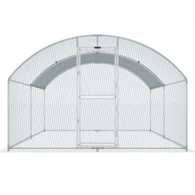 Μεταλλικό Κοτέτσι VEVOR με Σκεπή, 13.1 x 9.8 x 6.6 ft, Ασημί  BR131X98X64FTARHIV0