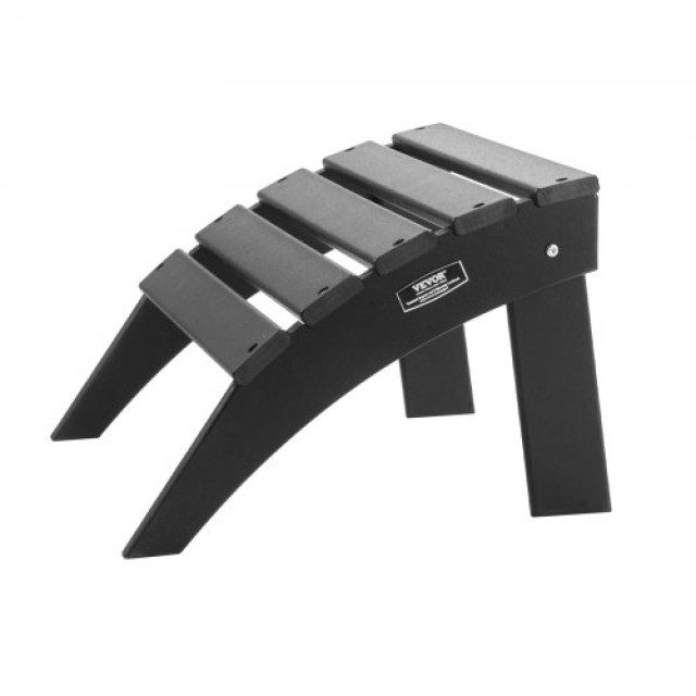 VEVOR Πτυσσόμενο Υποπόδιο Adirondack HDPE Μαύρο KZDADLDKTTBPJARZTV0