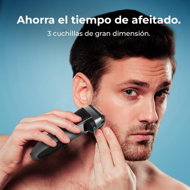 Επαναφορτιζόμενη Ξυριστική Μηχανή με Τριπλή Λεπίδα & Αντοχή στο Νερ... Επαναφορτιζόμενη Ξυριστική Μηχανή με Τριπλή Λεπίδα & Αντοχή στο Νερ...