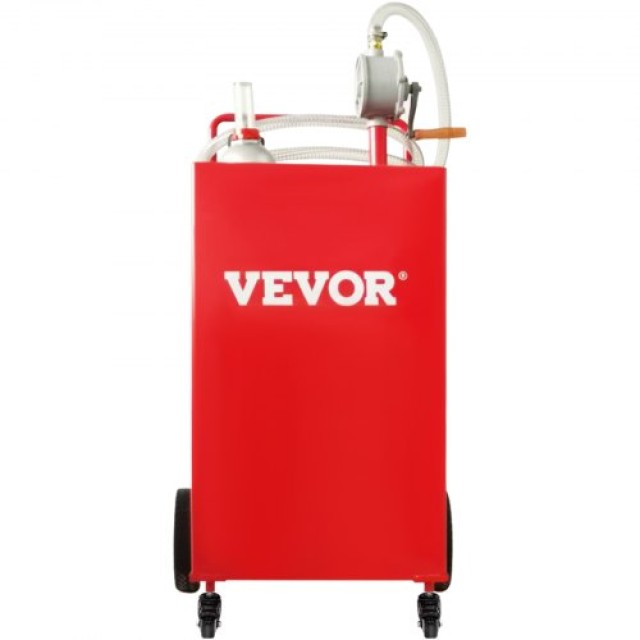 Δοχείο Καυσίμου VEVOR 113L με Αντλία Χειρός & Ρόδες, Κόκκινο  SYJYC...
