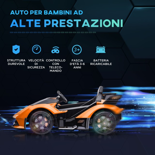 HOMCOM Lamborghini Electric Car for Children με τηλεχειριστήριο, πρ... HOMCOM Lamborghini Electric Car for Children με τηλεχειριστήριο, πρ...