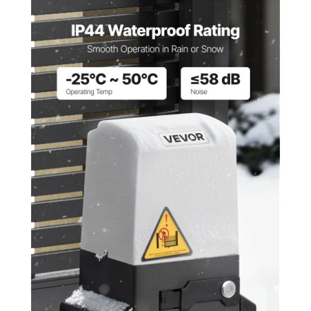 VEVOR 280W Ηλεκτρικός Ανοιγόμενος Μηχανισμός Πύλης με Αισθητήρα Υπέ...