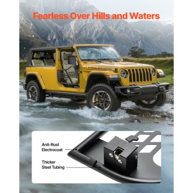 VEVOR Πόρτες Σωληνωτές 2-Θυρών για Jeep Wrangler JL 2018-2024 JPCGM2M1824J98Q28V0