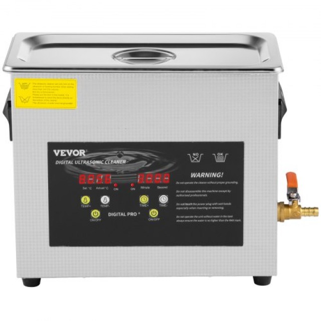 VEVOR 6L Ψηφιακός Υπερηχητικός Καθαριστής 400W Κοσμήματα Γυαλιά  QX...