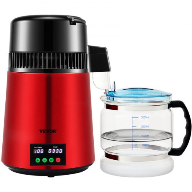 Αποστακτήρας Νερού VEVOR 4L, 750W, Κόκκινος  D1LH1LH4L220V0VTNV2