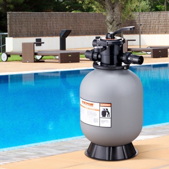 Φίλτρο Άμμου VEVOR 16, 35 GPM, Πολυβάνα 7 Λειτουργιών για Πισίνα  S...