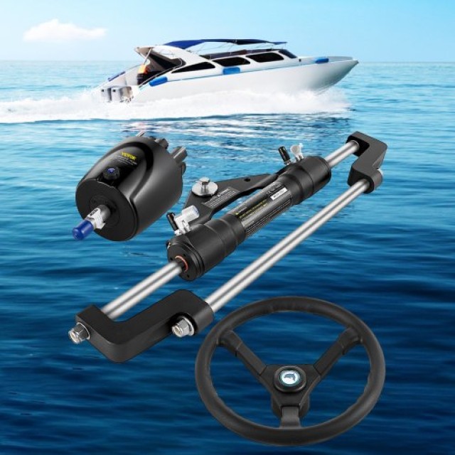 Σετ Υδραυλικής Τιμονιέρας VEVOR 300HP για Σκάφη (Χωρίς Σωλήνα)  YYDJHK6400A-3TJWRV0