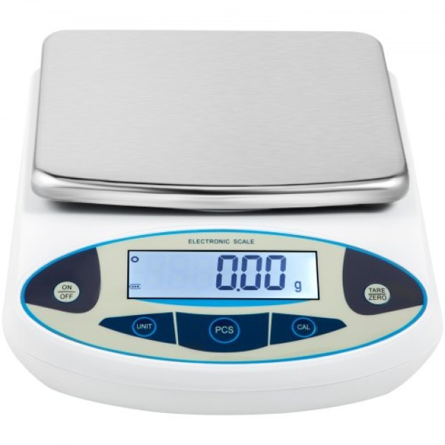 Ζυγός Ακριβείας VEVOR 5000g x 0.01g για Εργαστήριο και Κοσμήματα  FX5000GX0.01GKGEMV2