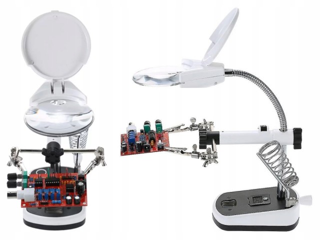 Verk Group Μεγεθυντικός Φακός με 10x Ζουμ και 5 LED για Συγκόλληση ...