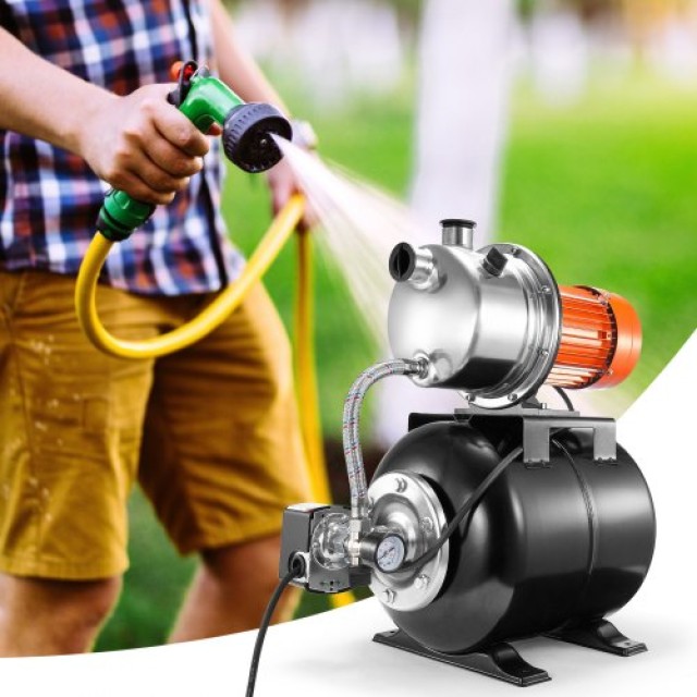 VEVOR  Αντλία Ρηχού Πηγαδιού 1HP με Δοχείο Πίεσης 1000GPH Αντλία Ενίσχυσης Άρδευσης BXGGSJB1HP138UXQ2V2