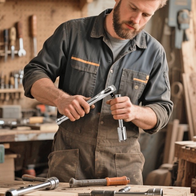 VEVOR Σετ Καρυδάκια 39 τμχ, 9.5 & 6.4 mm Οδηγοί Ροπόκλειδο & Καρυδά...