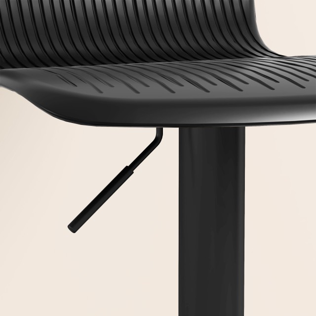 HOMCOM Σετ 2 Μπαρ Σκαμπό με Πλάτη, Περιστρεφόμενα και με Ρυθμιζόμεν...