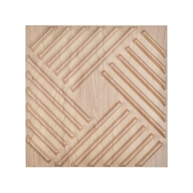VEVOR 3D Πάνελ Τοίχου 12τμχ 50x50εκ PVC 3τ.μ. Κάλυψη Ανοιχτό Ξύλο PVC3DQBXDYSJPJ7GEV0