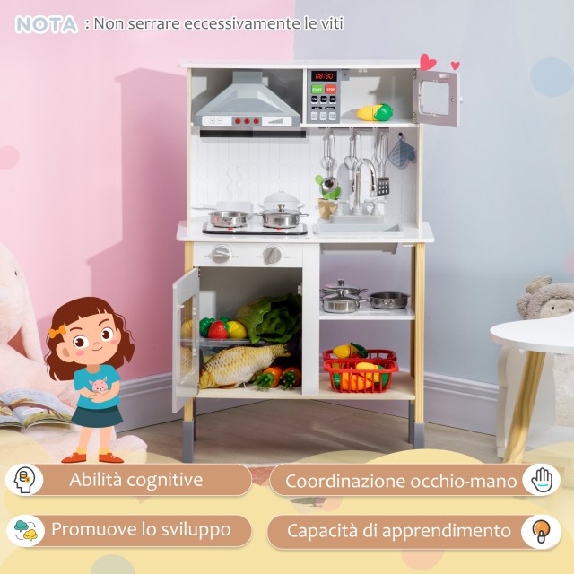 AIYAPLAY Play Kitchen for Children με Ρυθμιζόμενο Ύψος, Ήχους, Φώτα... AIYAPLAY Play Kitchen for Children με Ρυθμιζόμενο Ύψος, Ήχους, Φώτα...