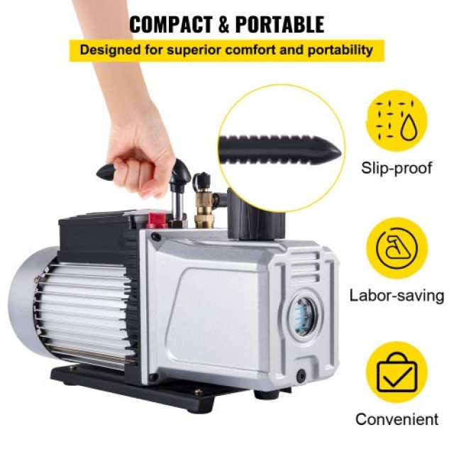 Διπλής Σκηνής Αντλία Κενού VEVOR 12CFM 340 L/min 1/4  12CFM1HPSJZKB0001V2