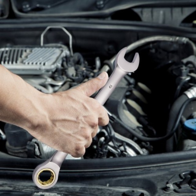 VEVOR Σετ Γερμανικών Κλειδιών 24 Τεμαχίων SAE 1/4 - 7/8 Μετρικό 8-19mm με Οργανωτική Βάση ZXBSTZGDK24PU44S3V0
