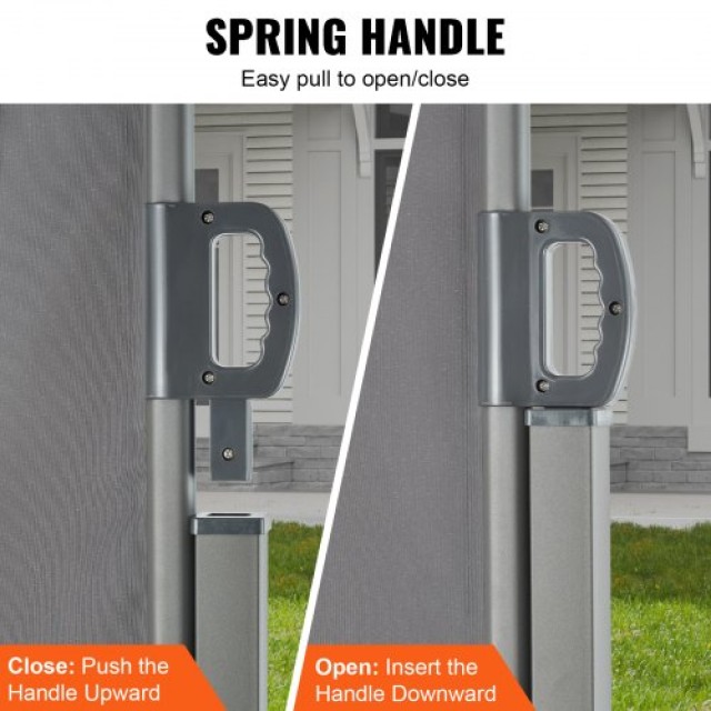 VEVOR Αναδιπλούμενη Πλαϊνή Τέντα 71x138, Γκρι  KSSCP180X350D1WHJV0
