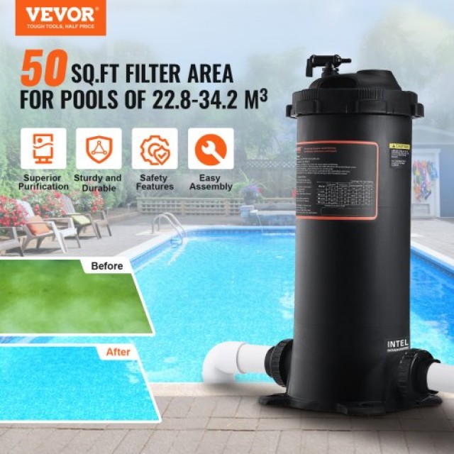 VEVOR Φίλτρο Κασετίνας Πισίνας 4.6 τ.μ. ZHSKU00000000000126