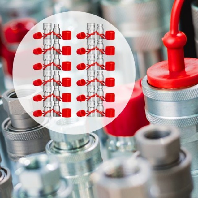 VEVOR Υδραυλικός Ταχυσύνδεσμος Skid Steer 1/2 NPT (12 Ζεύγη)  YYJT1...