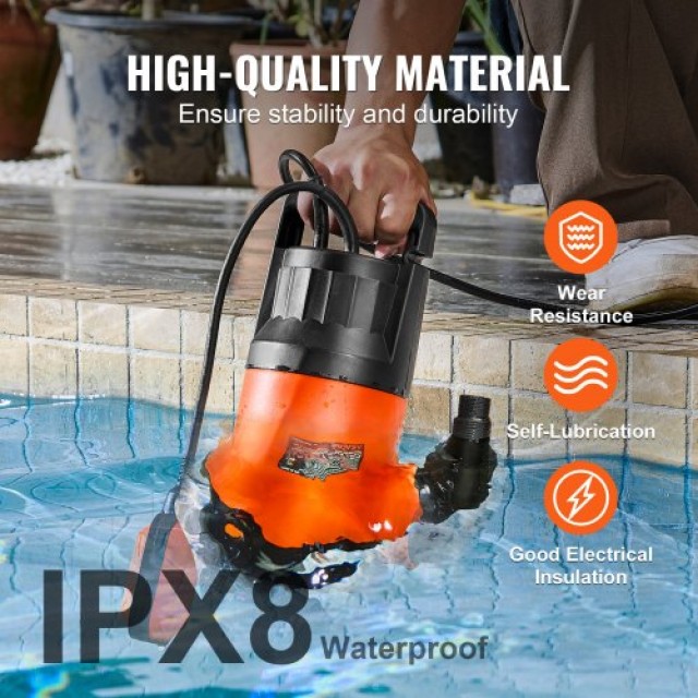 Υποβρύχια Αντλία VEVOR 700W 4148 GPH  QSSZBSL10HP08XUGUV2