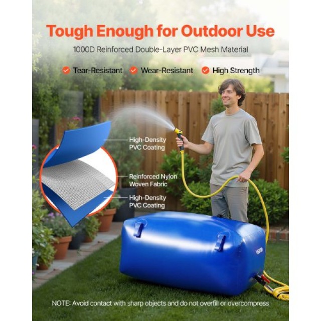 VEVOR Σάκος Αποθήκευσης Νερού PVC 240L (39.8 × 23.6 × 17.7 in) CSDL... VEVOR Σάκος Αποθήκευσης Νερού PVC 240L (39.8 × 23.6 × 17.7 in) CSDL...