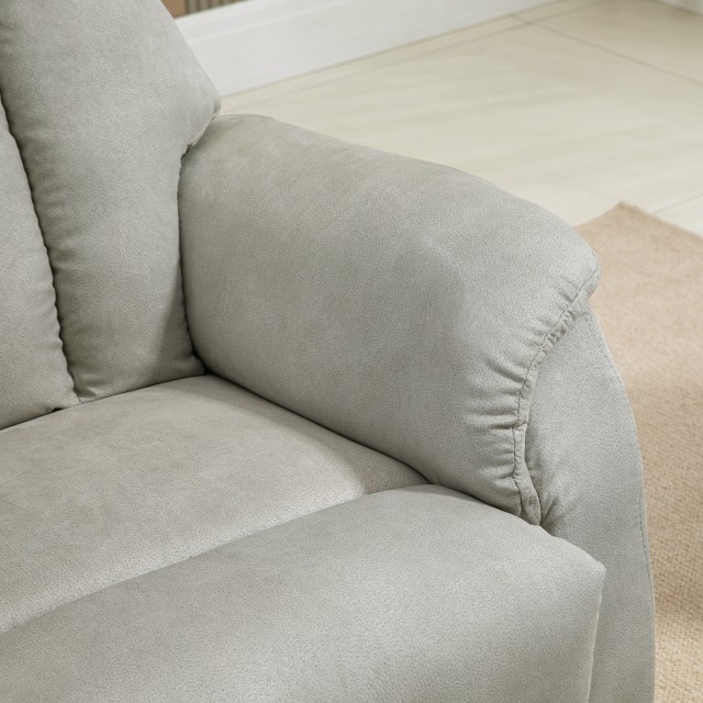 HOMCOM Lift Chair Ανακλινόμενη 150° max με τηλεχειριστήριο και υποπόδιο, 75x93x110 cm, Γκρι 713-082V91LG