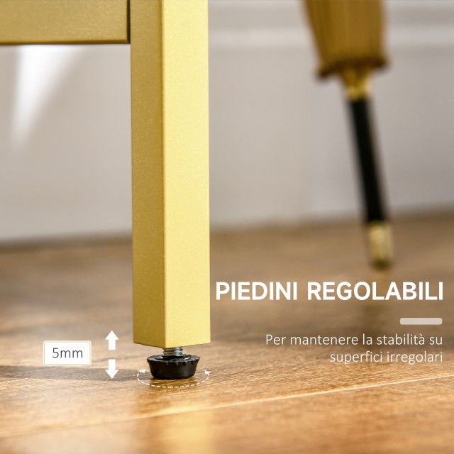 Κονσόλα εισόδου HOMCOM από ατσάλι και σκληρυμένο γυαλί, 100x35,5x80...