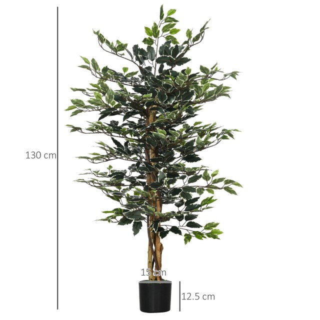 Τεχνητό Φυτό Φίκος 130 cm HOMCOM 830-667V00DG