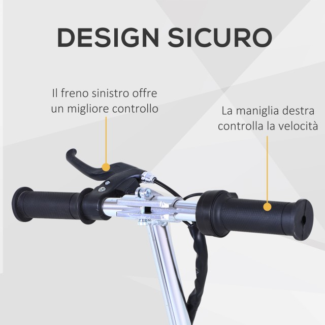 Homcom Electric Scooter με Παιδικό Κάθισμα, Ροζ AA1-042PK